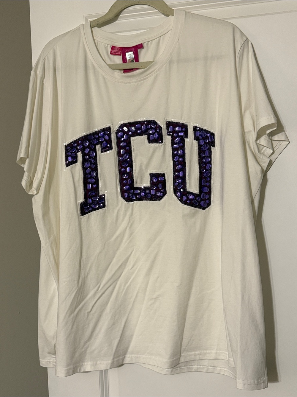 Queen of Sparkles Purple TCU Bejweled XXL